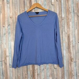Talbots 2XP Pure 100% Merino Wool Knit V Neck Pullover Sweater Top Plus Size